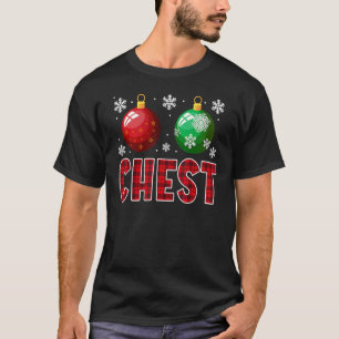 Chest Nuts Christmas   Matching Couple Chestnuts 2 T-Shirt