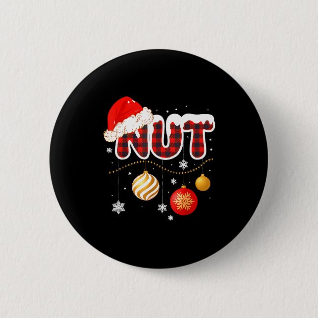 Chest Nuts Christmas Matching Couple Chestnuts  6 Cm Round Badge (Front)