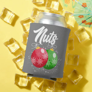 Chest Nuts Christmas Matching Couple Chestnuts Can Cooler