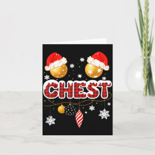 Chest Nuts Christmas Matching Couple Chestnuts  Card