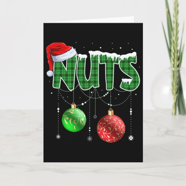 Chest Nuts Christmas Matching Couple Chestnuts  Card (Front)