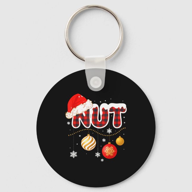 Chest Nuts Christmas Matching Couple Chestnuts  Key Ring (Front)