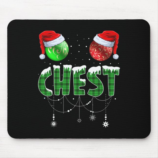 Chest Nuts Christmas Matching Couple Chestnuts  Mouse Mat (Front)