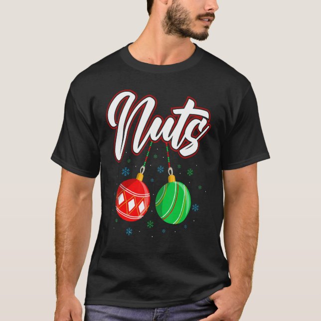 Chest Nuts Christmas     Matching Couple Chestnuts T-Shirt (Front)