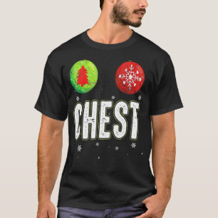 Chest Nuts Christmas Matching Couple Chestnuts T-Shirt