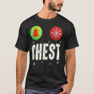 Chest Nuts Christmas Matching Couple Chestnuts T-Shirt