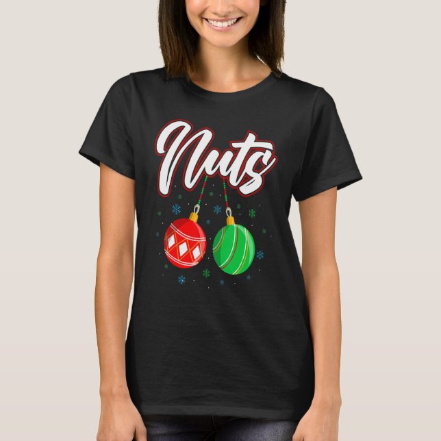 Chest Nuts Christmas     Matching Couple Chestnuts T-Shirt (Front)
