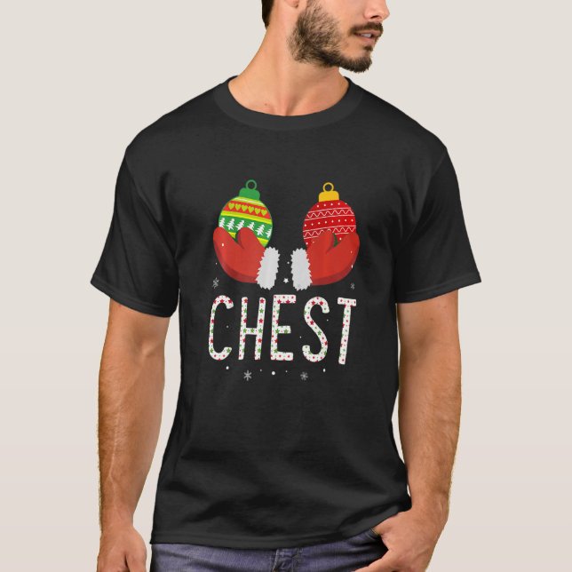 Chest Nuts Christmas     Matching Couple Chestnuts T-Shirt (Front)