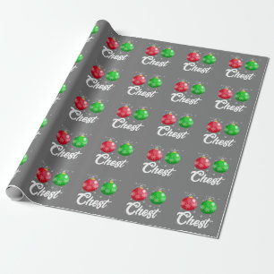 Chest Nuts Christmas Matching Couple Chestnuts Wrapping Paper