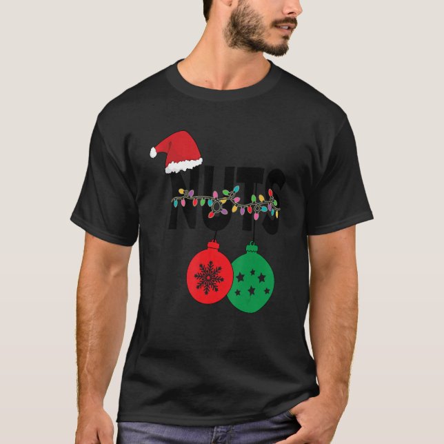 Chest Nuts Christmas Matching Couples Chestnuts T-Shirt (Front)