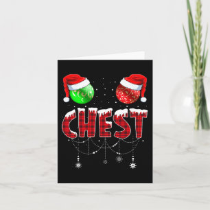 Chest Nuts Christmas Shirt Matching Couple Chestnu Card