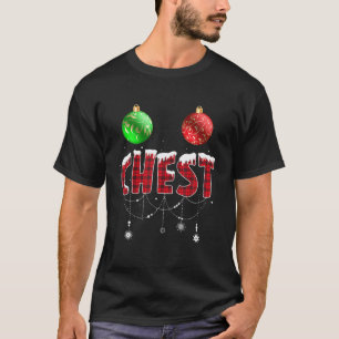 Chest Nuts Christmas T Matching Couple Chestnuts T-Shirt