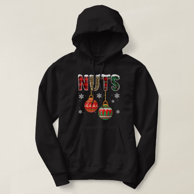 Chest Nuts Couples Christmas Chestnuts Adult Match Hoodie (Design Front)