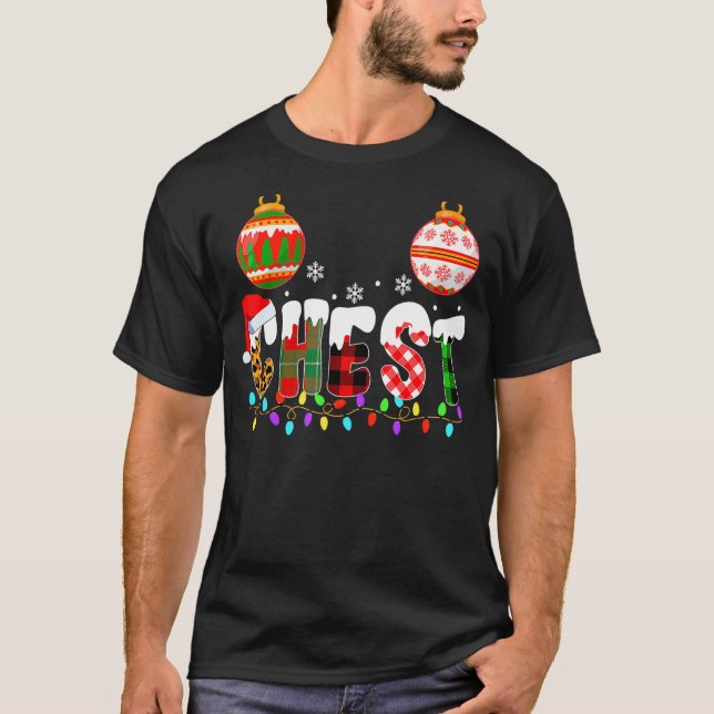 Chest Nuts Couples Christmas Chestnuts Adult Match T-Shirt (Front)