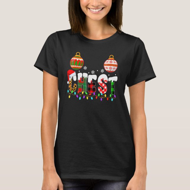 Chest Nuts Couples Christmas Chestnuts Adult Match T-Shirt (Front)