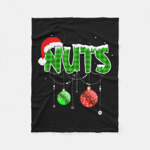 Chest Nuts Fun Matching Chestnuts Christmas Couple Fleece Blanket