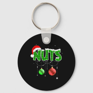 Chest Nuts Fun Matching Chestnuts Christmas Couple Key Ring
