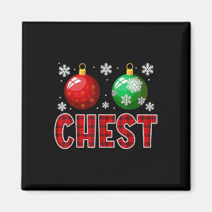 Chest Nuts Fun Matching Chestnuts Christmas Couple Magnet