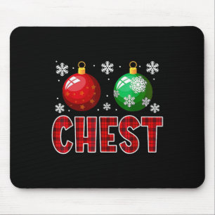 Chest Nuts Fun Matching Chestnuts Christmas Couple Mouse Mat