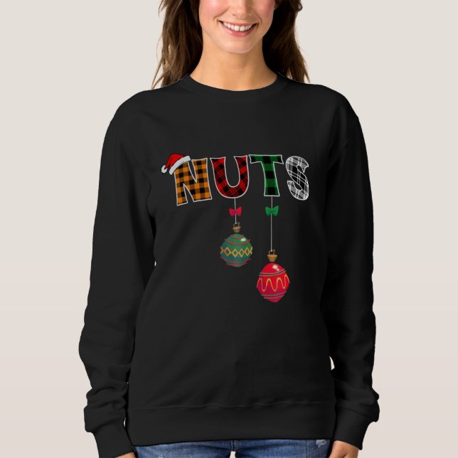 Chest Nuts Funny Matching Chestnuts Christmas Coup Sweatshirt (Front)