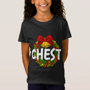 Chest Nuts Funny Matching Chestnuts Christmas Coup T-Shirt