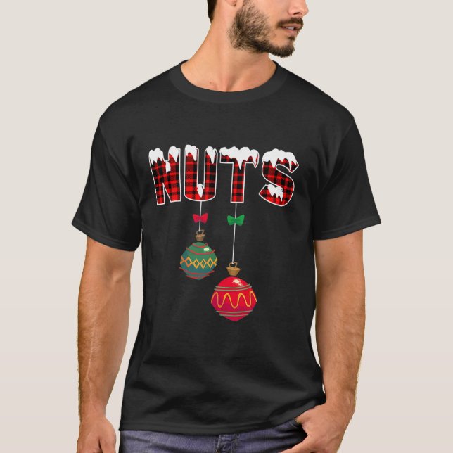 Chest Nuts Funny Matching Chestnuts Christmas T-Shirt (Front)