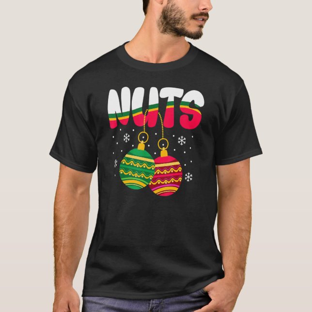 Chest Nuts Matching Chestnuts  Christmas Couples H T-Shirt (Front)
