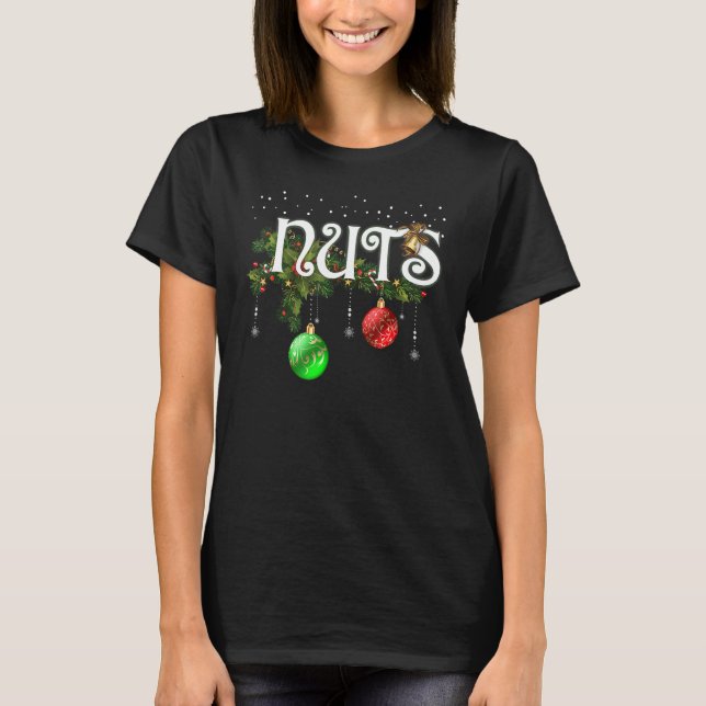 Chest Nuts  Matching Chestnuts Christmas Couples N T-Shirt (Front)