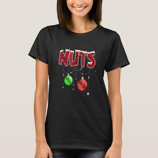 Chest Nuts Matching Chestnuts  Christmas Couples N T-Shirt (Front)