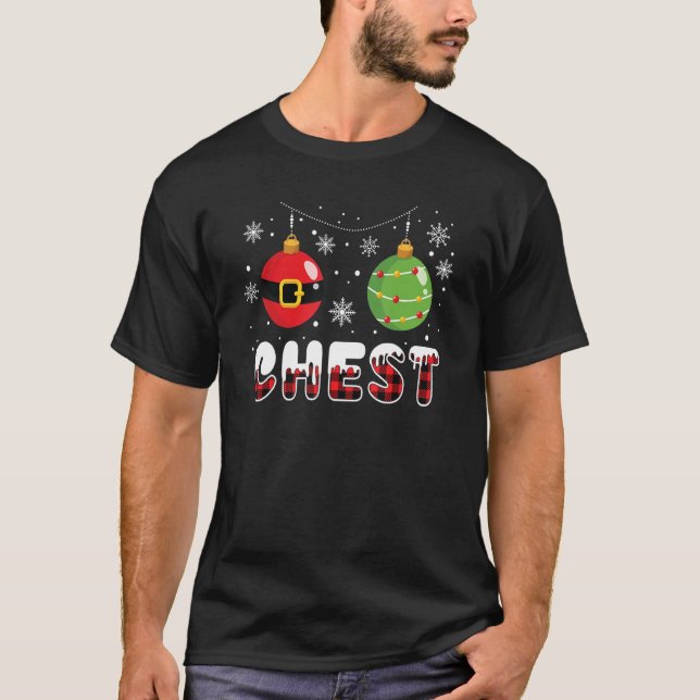 Chest Nuts  Matching Chestnuts Christmas Couples N T-Shirt (Front)
