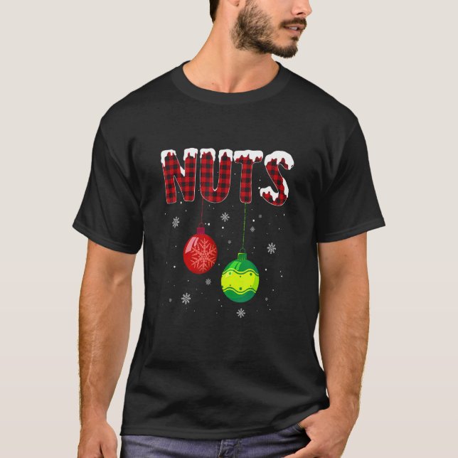 Chest Nuts Matching Chestnuts  Christmas Couples N T-Shirt (Front)