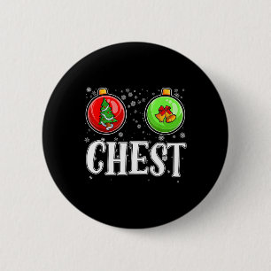 Chest Nuts Matching Chestnuts Christmas Couples Nu 6 Cm Round Badge