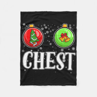 Chest Nuts Matching Chestnuts Christmas Couples Nu Fleece Blanket