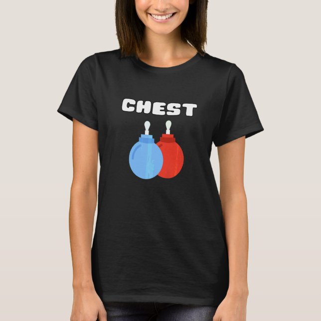 Chest Nuts Matching Chestnuts Christmas Couples T-Shirt (Front)