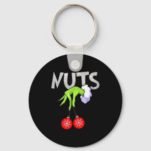 Chest Nuts Matching Chestnuts Christmas Snow Coupl Key Ring