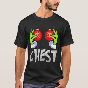 Chest Nuts Matching Chestnuts Christmas Snow Coupl T-Shirt