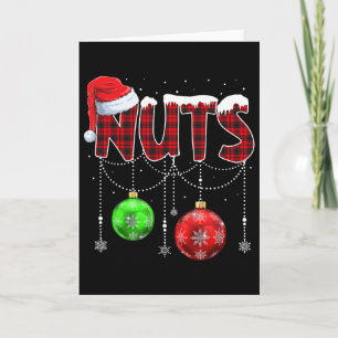 Chest Nuts Matching Chestnuts Fun Christmas Couple Card