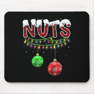 Chest Nuts Matching Chestnuts Fun Christmas Couple Mouse Mat