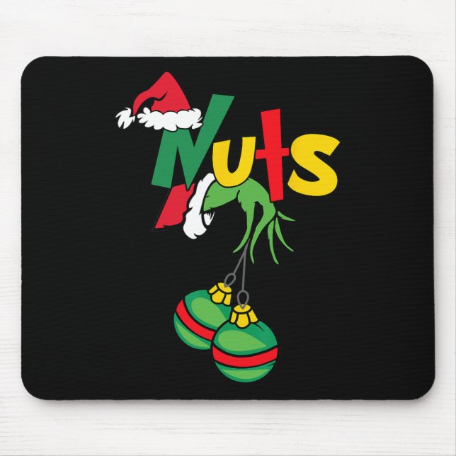 Chest Nuts Matching Chestnuts Fun Christmas Couple Mouse Mat (Front)