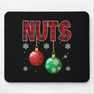 Chest Nuts Matching Chestnuts Fun Christmas Couple Mouse Mat