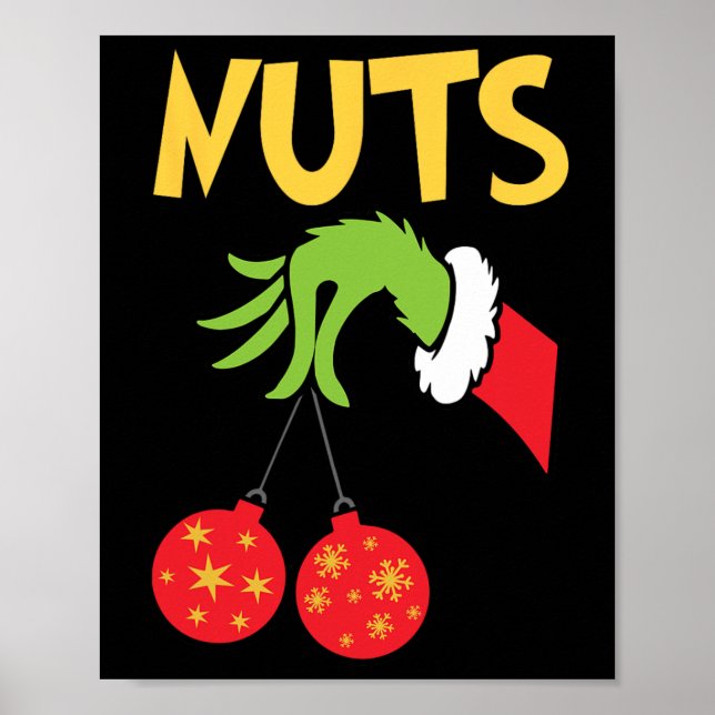 Chest Nuts Matching Chestnuts Fun Christmas Couple Poster (Front)