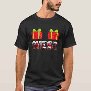 Chest Nuts Matching Chestnuts Funny Christmas Coup T-Shirt
