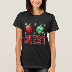 Chest Nuts Matching Chestnuts Funny Christmas Coup T-Shirt