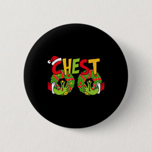 Chest Nuts Matching Chestnuts Xmas Christmas Coupl 6 Cm Round Badge