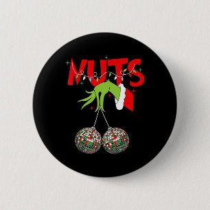 Chest Nuts Matching Chestnuts Xmas Christmas Coupl 6 Cm Round Badge