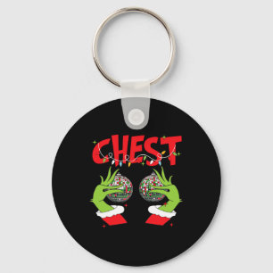 Chest Nuts Matching Chestnuts Xmas Christmas Coupl Key Ring