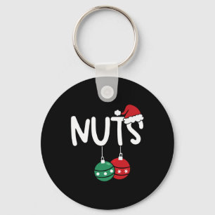 Chest Nuts Matching Chestnuts Xmas Christmas Coupl Key Ring