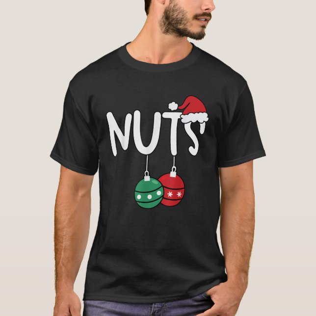 Chest Nuts Matching Chestnuts Xmas Christmas Coupl T-Shirt (Front)