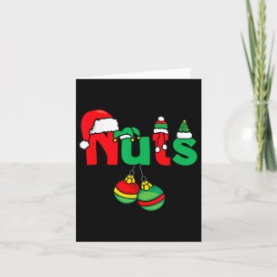 Chest Nuts Matching Couples Chestnuts Funny Christ Card