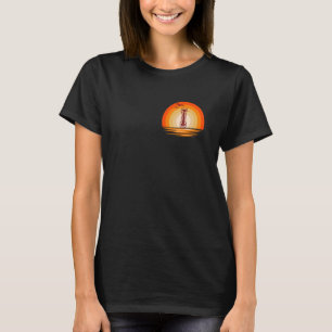 Chest Patch I Minimalist Vintage Retro Sunset T-Shirt